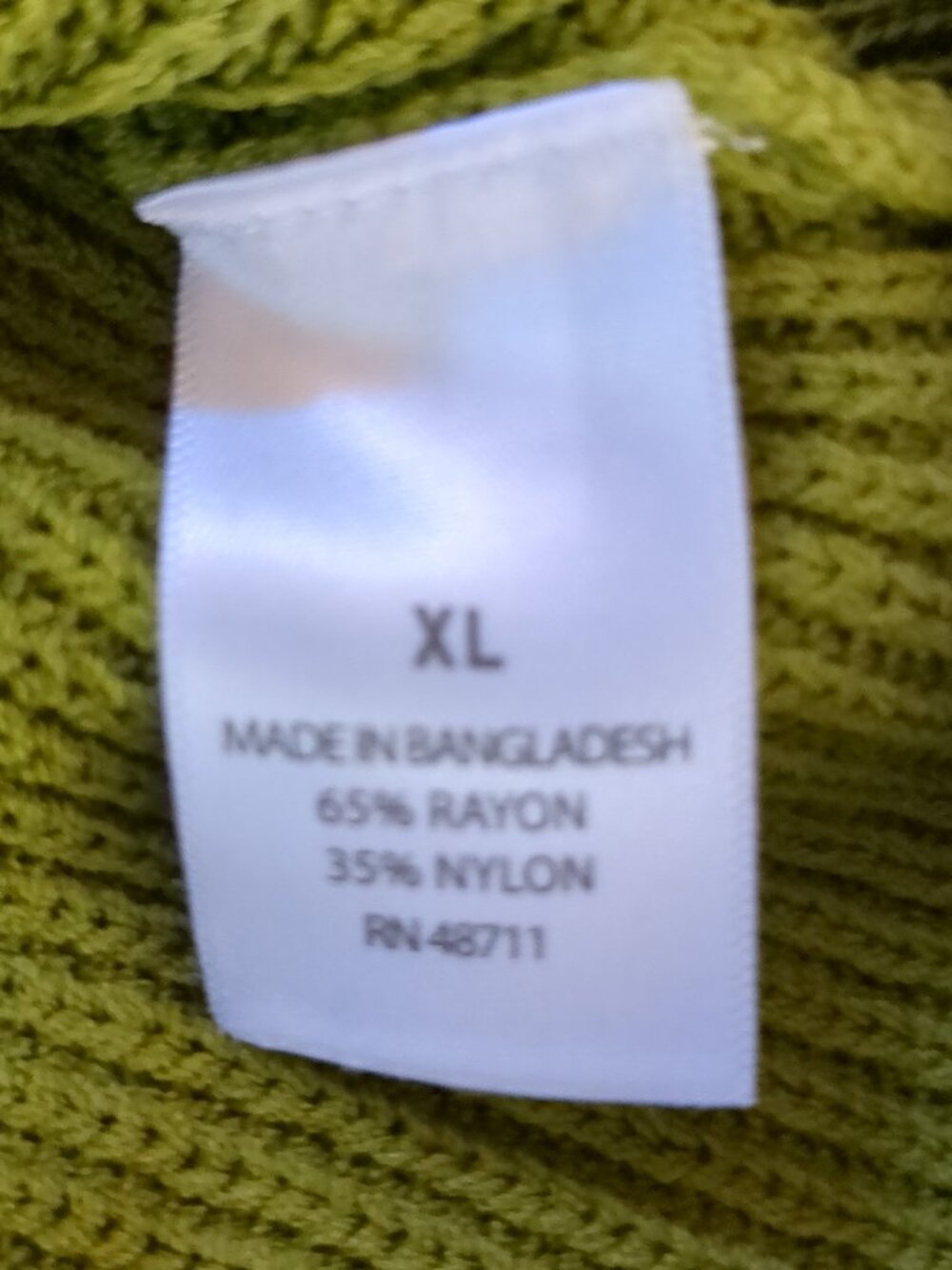 Lime Green Knit Sleeveless Top - Picture 7 of 7